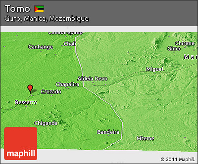 Political Panoramic Map of Tomo