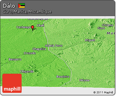 Political Panoramic Map of Dálo