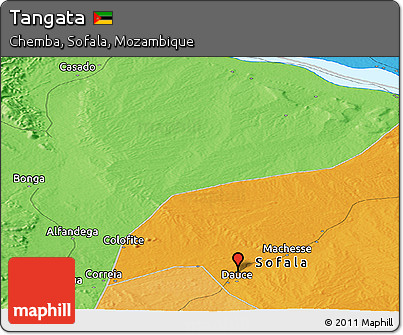 Political Panoramic Map of Tangata
