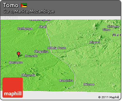 Political Panoramic Map of Tomo