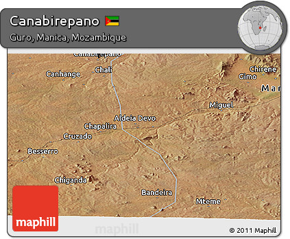 Satellite Panoramic Map of Canabirepano