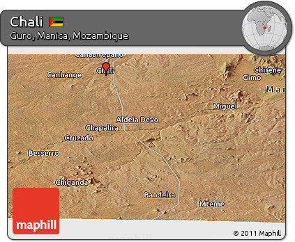 Satellite Panoramic Map of Chali