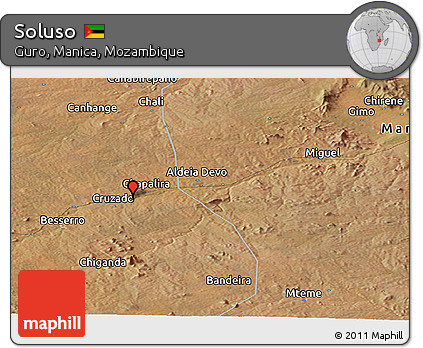 Satellite Panoramic Map of Soluso