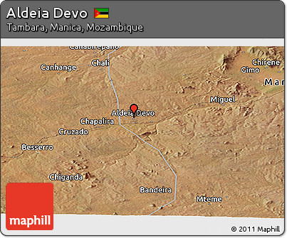 Satellite Panoramic Map of Aldeia Devo