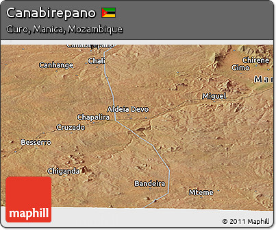Satellite Panoramic Map of Canabirepano