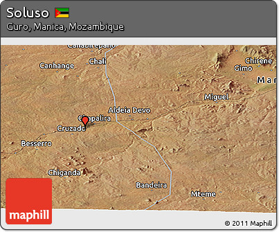 Satellite Panoramic Map of Soluso