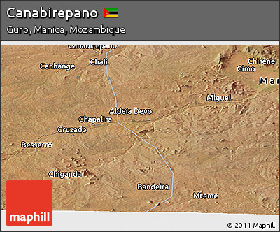 Satellite Panoramic Map of Canabirepano