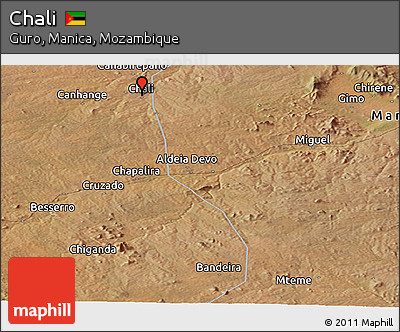 Satellite Panoramic Map of Chali