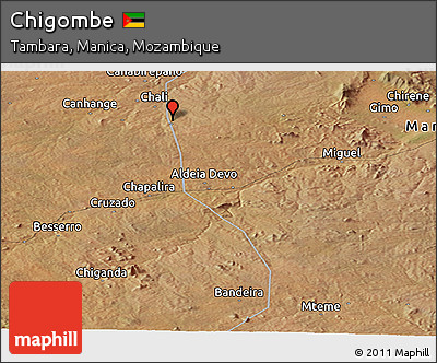 Satellite Panoramic Map of Chigombe
