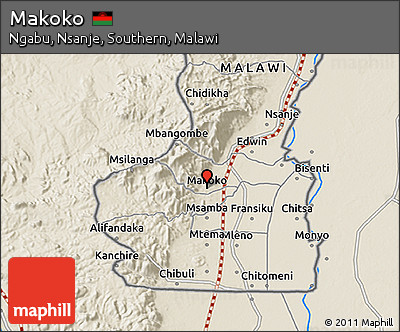 Shaded Relief 3D Map of Makoko