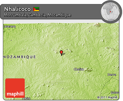 Physical 3D Map of Nhalicoco