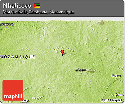 Physical 3D Map of Nhalicoco