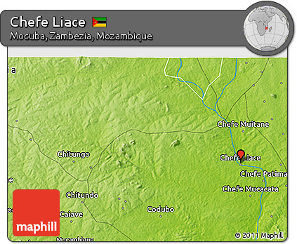 Physical 3D Map of Chefe Liace