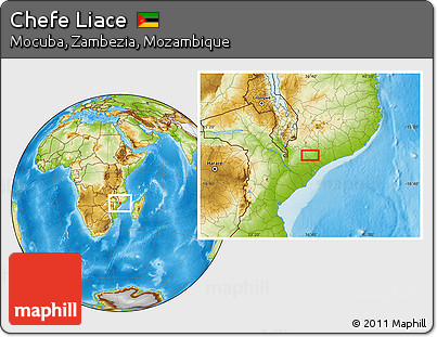 Physical Location Map of Chefe Liace