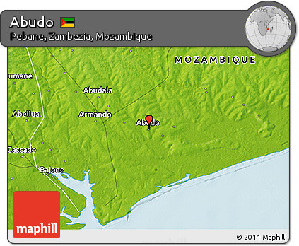 Physical 3D Map of Abudo