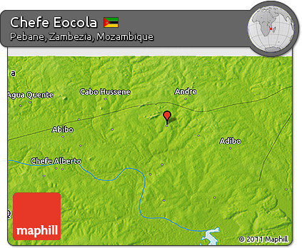 Physical 3D Map of Chefe Eocola