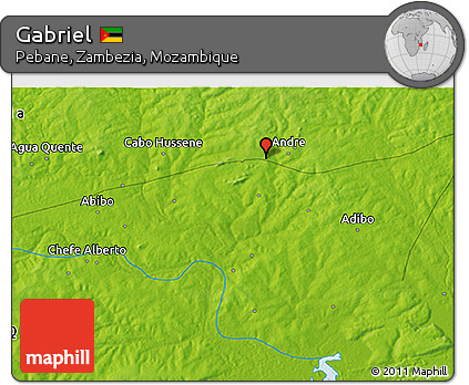 Physical 3D Map of Gabriel