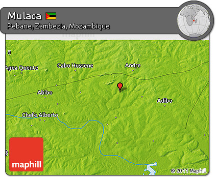 Physical 3D Map of Mulaca