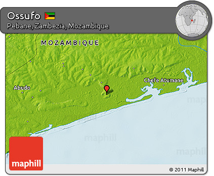 Physical 3D Map of Ossufo