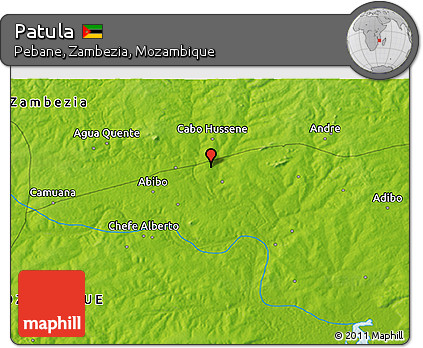 Physical 3D Map of Patula