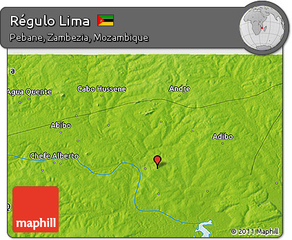Physical 3D Map of Régulo Lima
