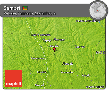 Physical 3D Map of Samori