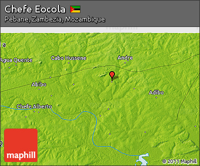 Physical 3D Map of Chefe Eocola