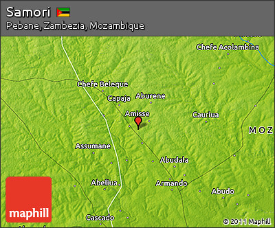 Physical 3D Map of Samori
