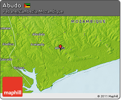 Physical 3D Map of Abudo