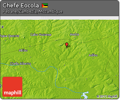 Physical 3D Map of Chefe Eocola