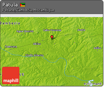 Physical 3D Map of Patula