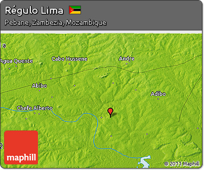 Physical 3D Map of Régulo Lima