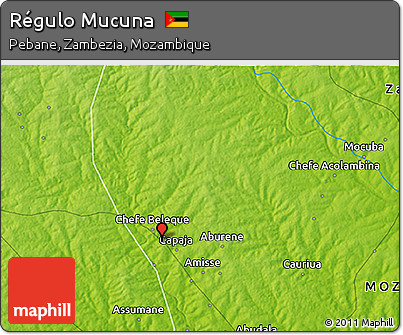 Physical 3D Map of Régulo Mucuna