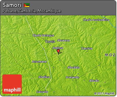 Physical 3D Map of Samori
