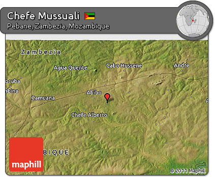 Satellite 3D Map of Chefe Mussuali