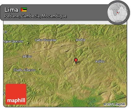 Satellite 3D Map of Lima