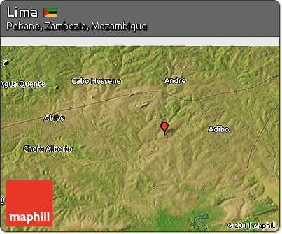 Satellite 3D Map of Lima