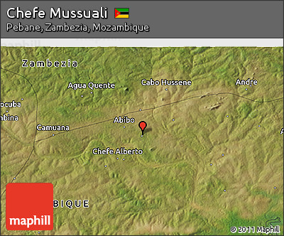 Satellite 3D Map of Chefe Mussuali