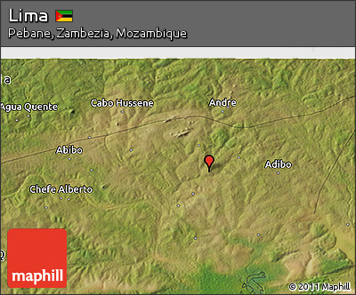 Satellite 3D Map of Lima