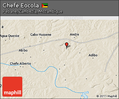 Shaded Relief 3D Map of Chefe Eocola