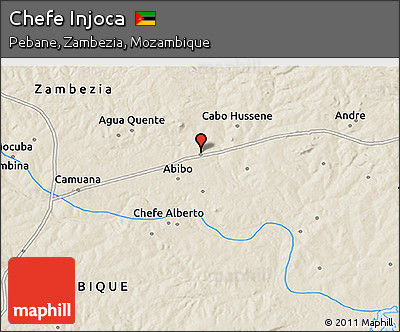 Shaded Relief 3D Map of Chefe Injoca