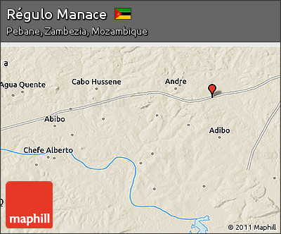 Shaded Relief 3D Map of Régulo Manace
