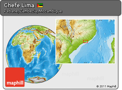 Physical Location Map of Chefe Lima