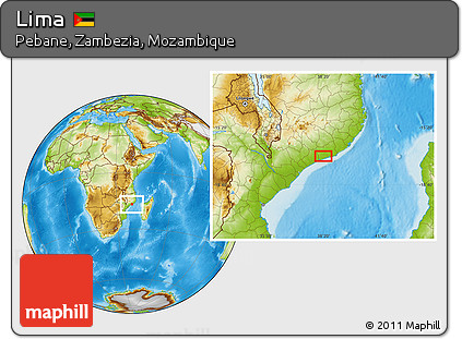 Physical Location Map of Lima