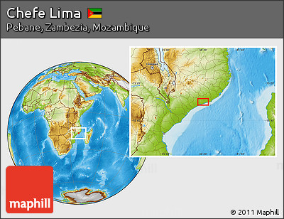 Physical Location Map of Chefe Lima