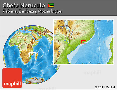 Physical Location Map of Chefe Neruculo