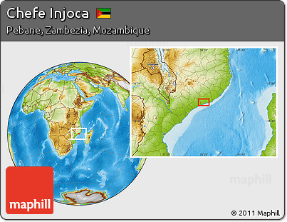 Physical Location Map of Chefe Injoca