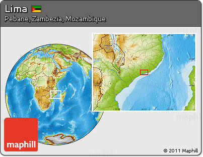 Physical Location Map of Lima