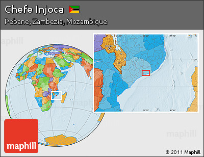 Political Location Map of Chefe Injoca