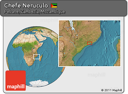 Satellite Location Map of Chefe Neruculo